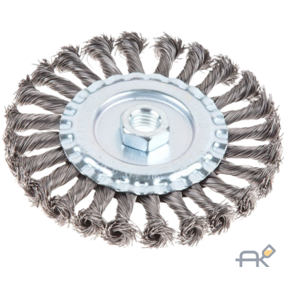 Щетка дисковая косич.125мм/M14 GEPARD (GP0890-125) (плоская. для УШМ. в блистере) (GP0890-125)